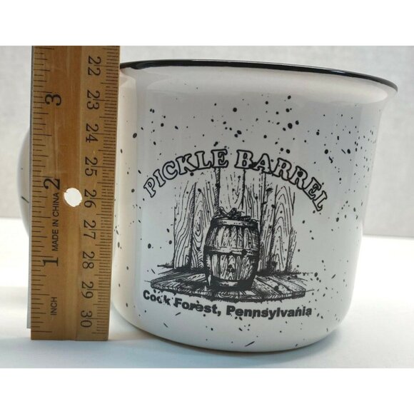 The Pickle Barrel Restaurant Campfire Style Enamel Mug Cook Forest Pennsylvania - Picture 7 of 10